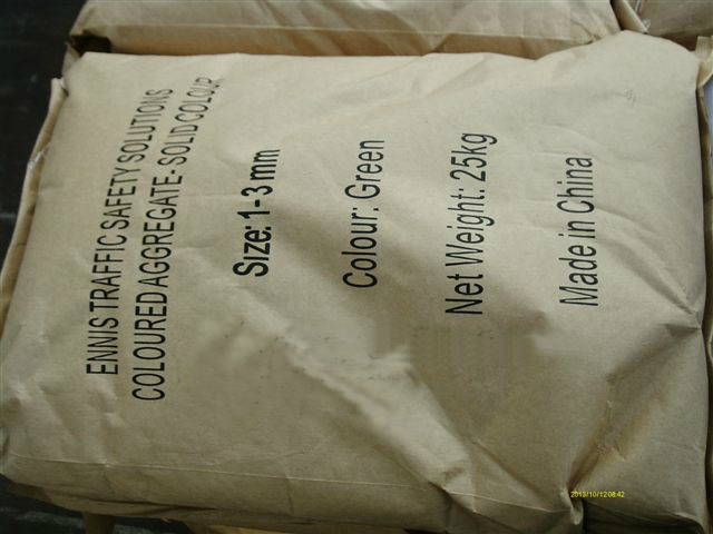 我司成功出口澳大利亚（高温陶瓷颗粒  陶瓷颗粒   陶瓷   彩砂   防滑路面  彩色防滑路面  高温彩砂  彩砂  红色防滑路面    陶粒）